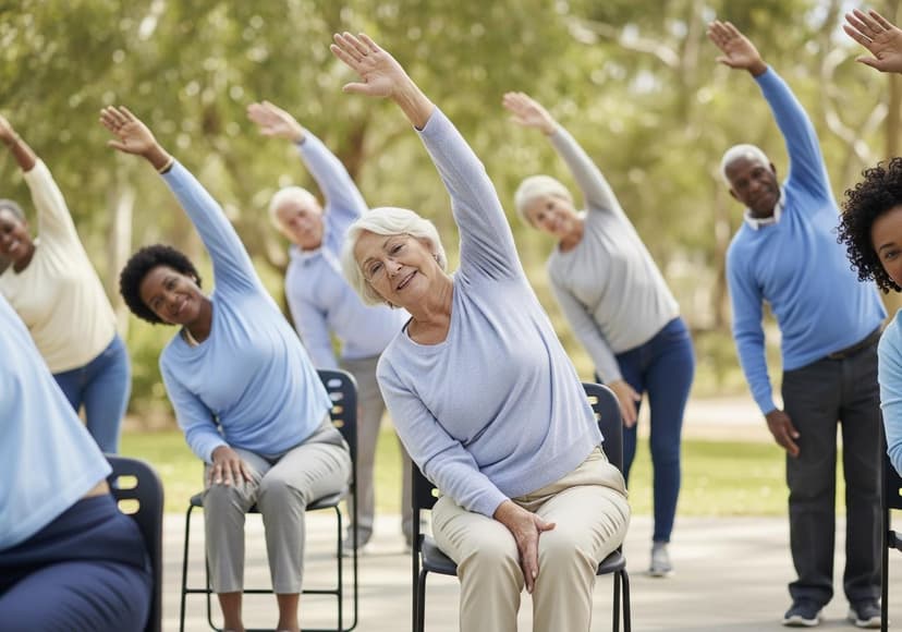 Easy Senior Stretching Guide