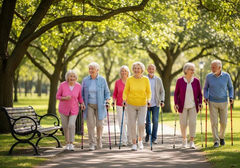 Joining A Senior Walking Club